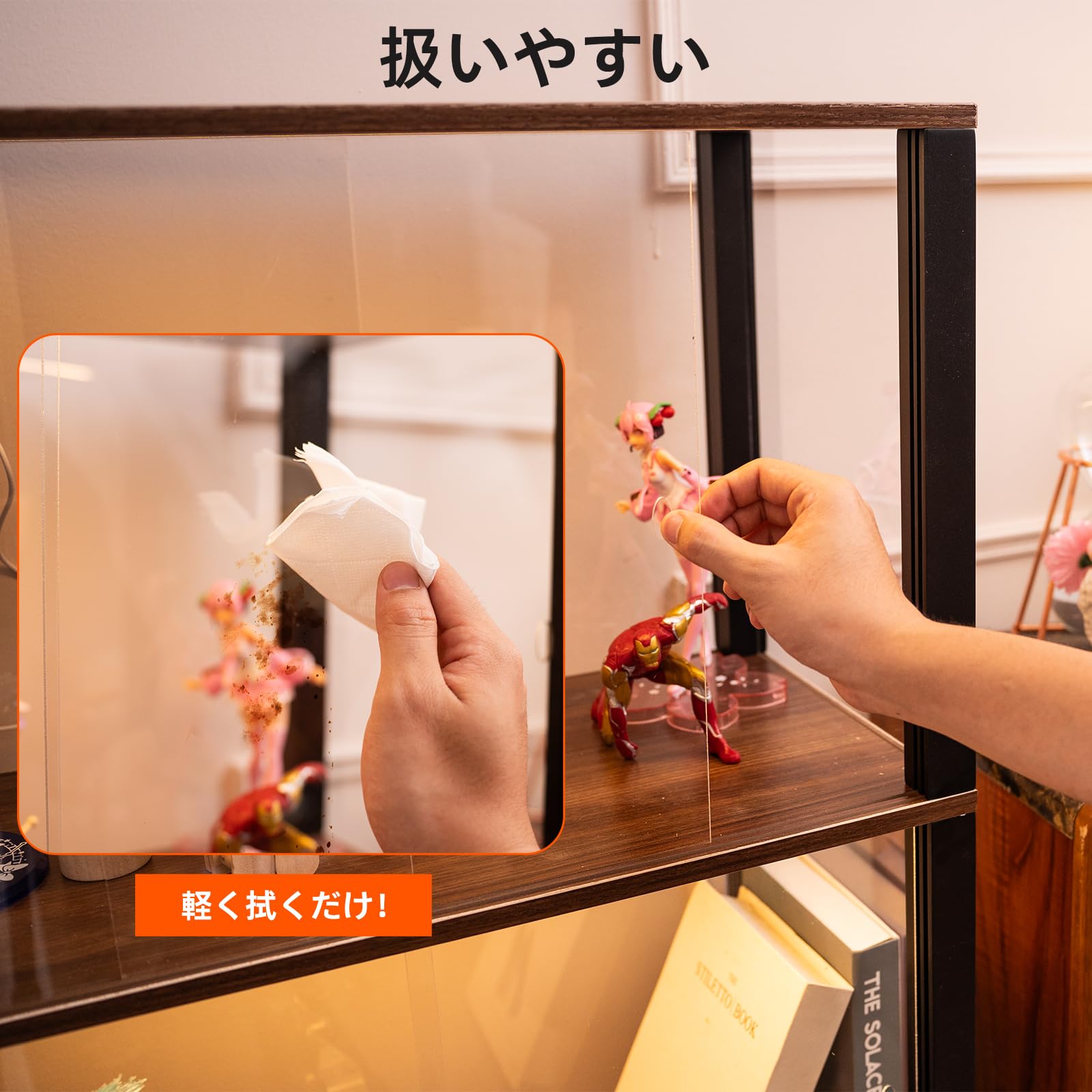 Amazon.co.jp: LORAK フィギュアケース コレクションケース LEDライト